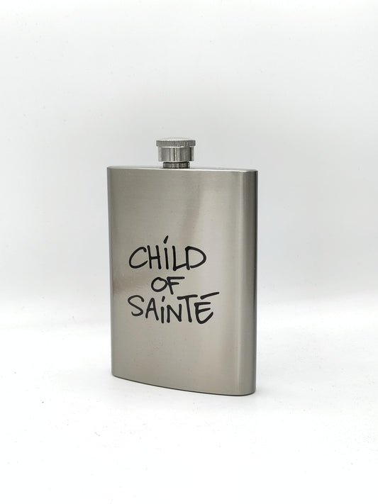 CHILD OF SAINTE 8 OZ COS STEEL FLAGON
