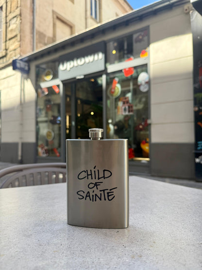CHILD OF SAINTE 8 OZ COS STEEL FLAGON