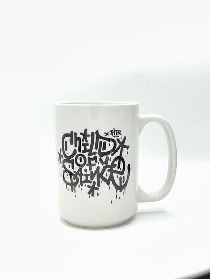 CHILD OF SAINTE OG COS MUG WHITE BLACK