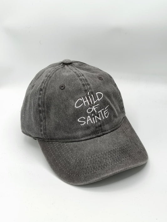 CHILD OF SAINTE VINTAGE BLACK DAD CAP