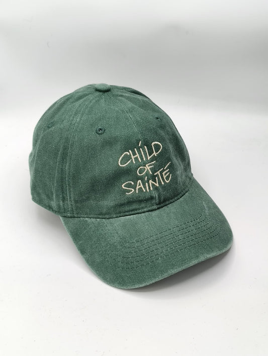 CHILD OF SAINTE VINTAGE GREEN DAD CAP