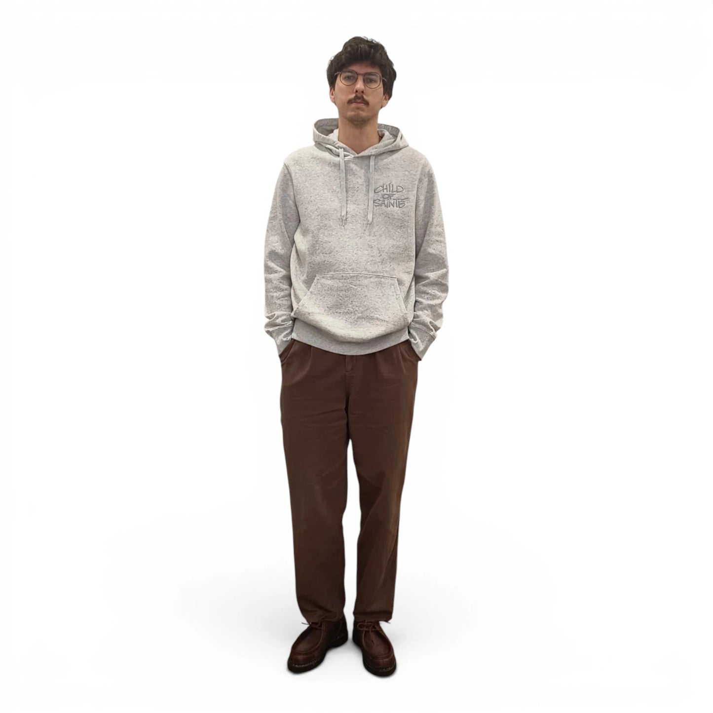Hoodie Saint-Etienne Child Of Sainté 3D EMB COS HOODIE Ash Grey