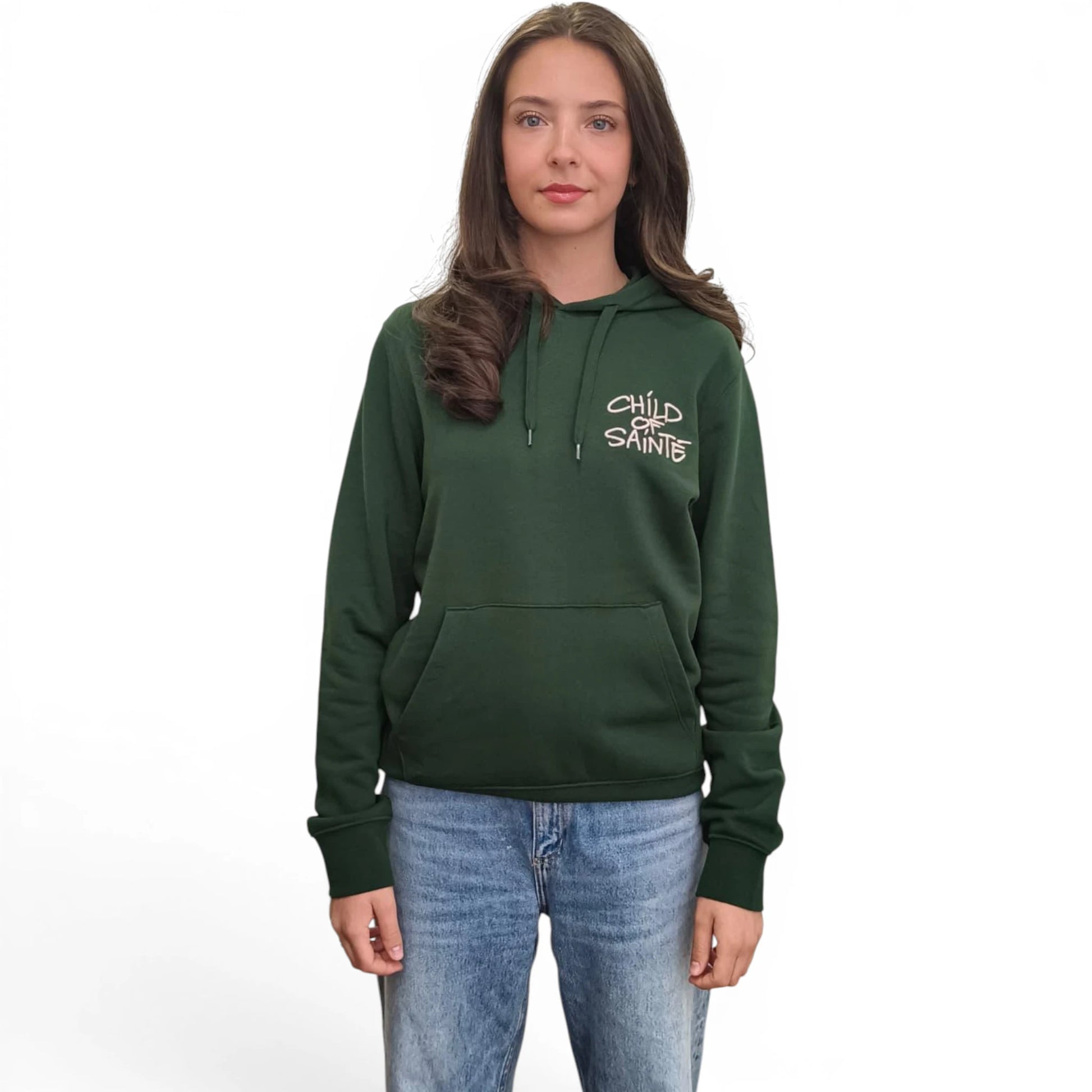 Hoodie Saint-Etienne Child Of Sainté 3D EMB COS HOODIE Forest Green