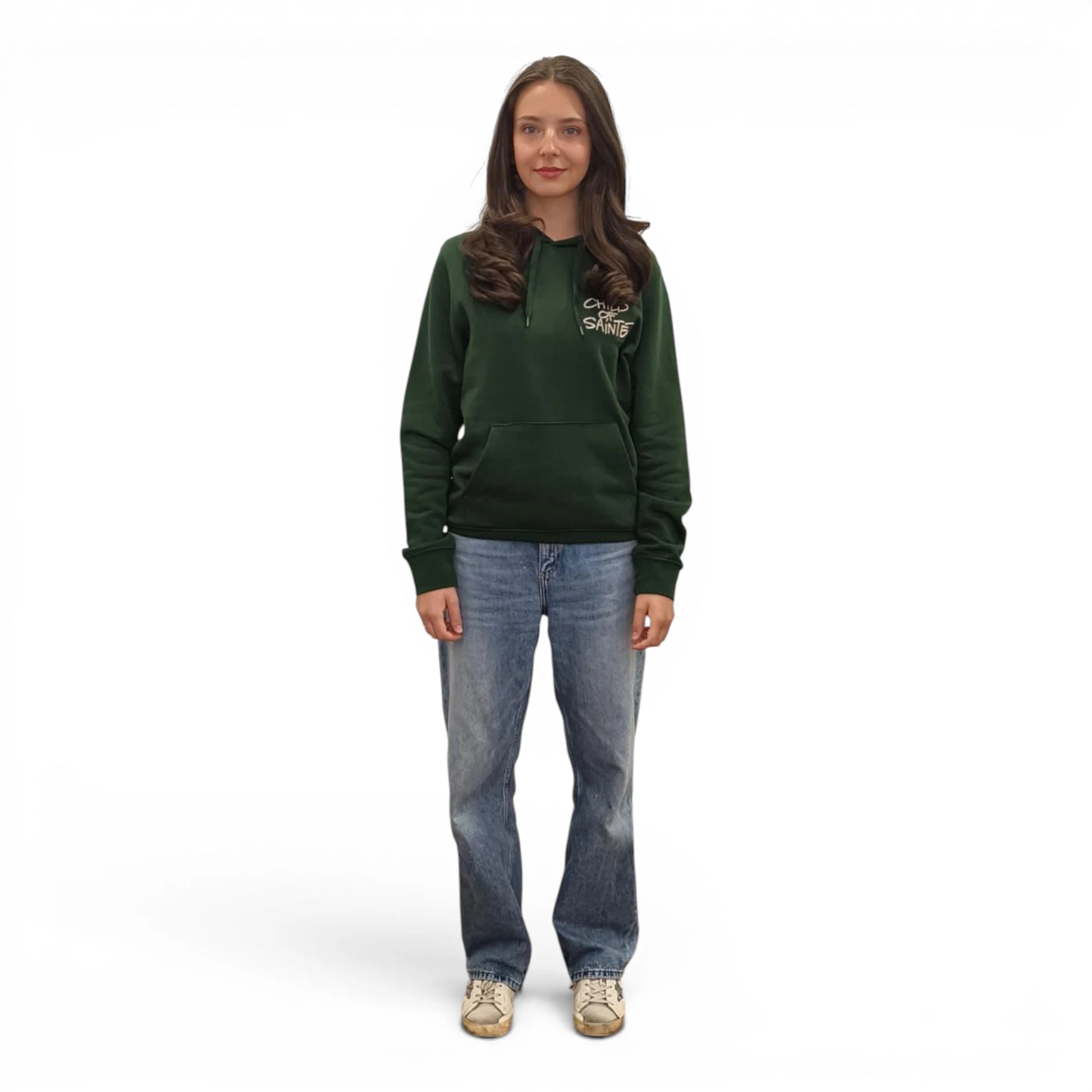 Hoodie Saint-Etienne Child Of Sainté 3D EMB COS HOODIE Forest Green