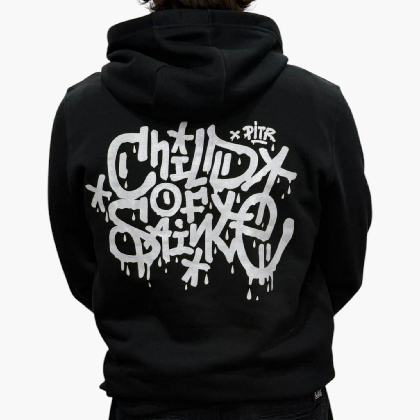 Hoodie Saint-Etienne Child Of Sainté X PITR Noir/Gris