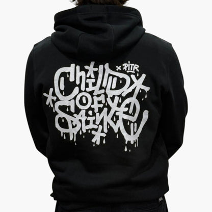 Hoodie Saint-Etienne Child Of Sainté X PITR Noir/Gris