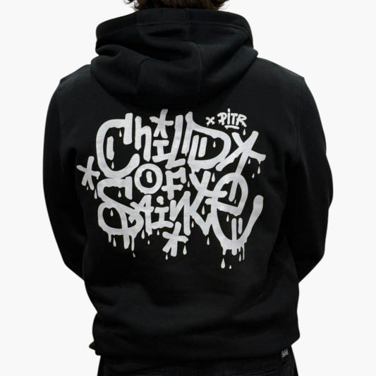 Hoodie Saint-Etienne Child Of Sainté X PITR Noir/Gris