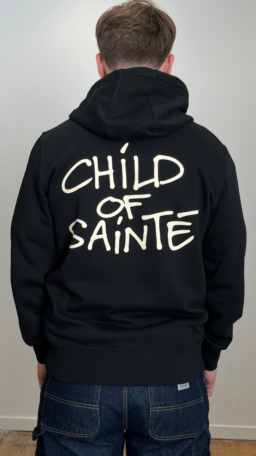 Hoodie Saint-Etienne Child Of Sainté Noir/Crème
