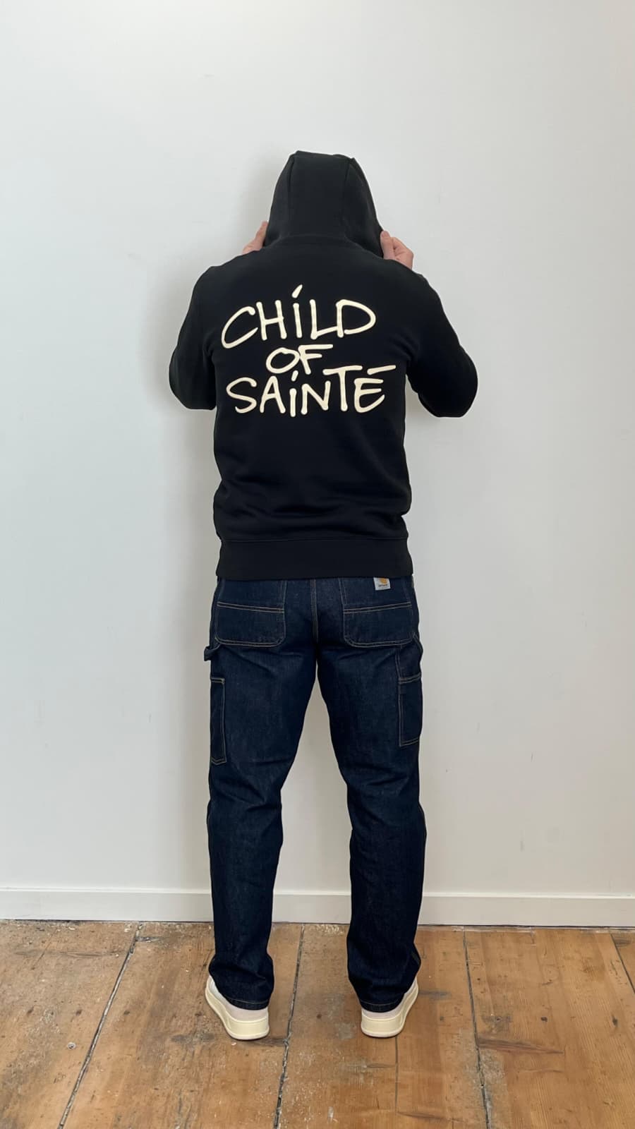 Hoodie Saint-Etienne Child Of Sainté Noir/Crème