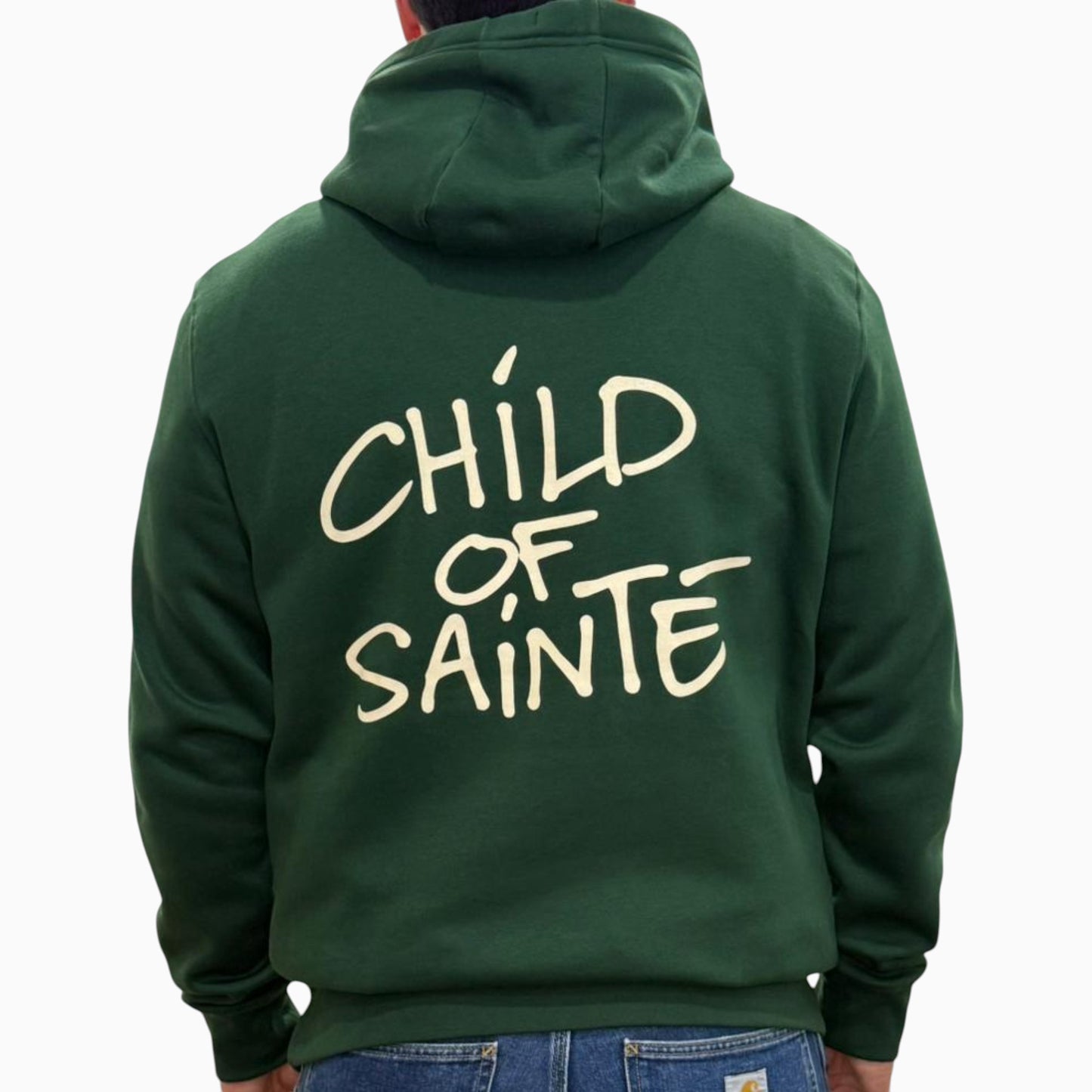 Hoodie Saint-Etienne Child Of Sainté Vert/Crème