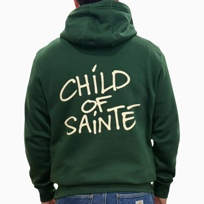 Hoodie Saint-Etienne Child Of Sainté Vert/Crème