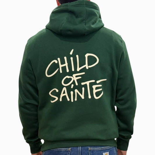 Hoodie Saint-Etienne Child Of Sainté Vert/Crème