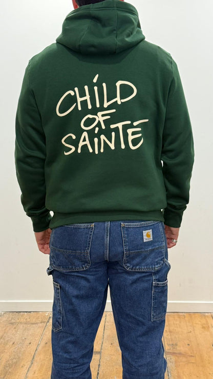Hoodie Saint-Etienne Child Of Sainté Vert/Crème