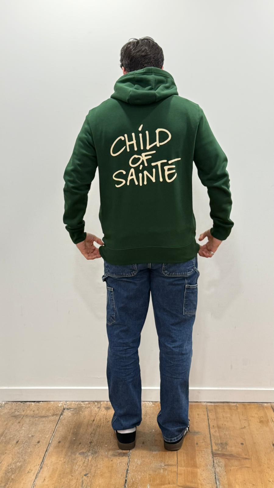 Hoodie Saint-Etienne Child Of Sainté Vert/Crème