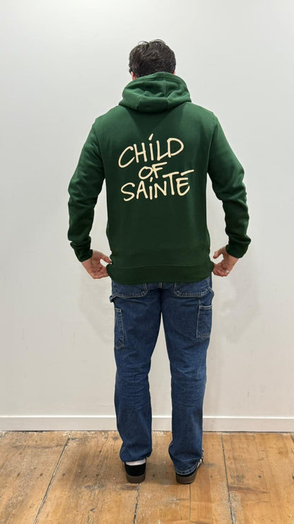 Hoodie Saint-Etienne Child Of Sainté Vert/Crème