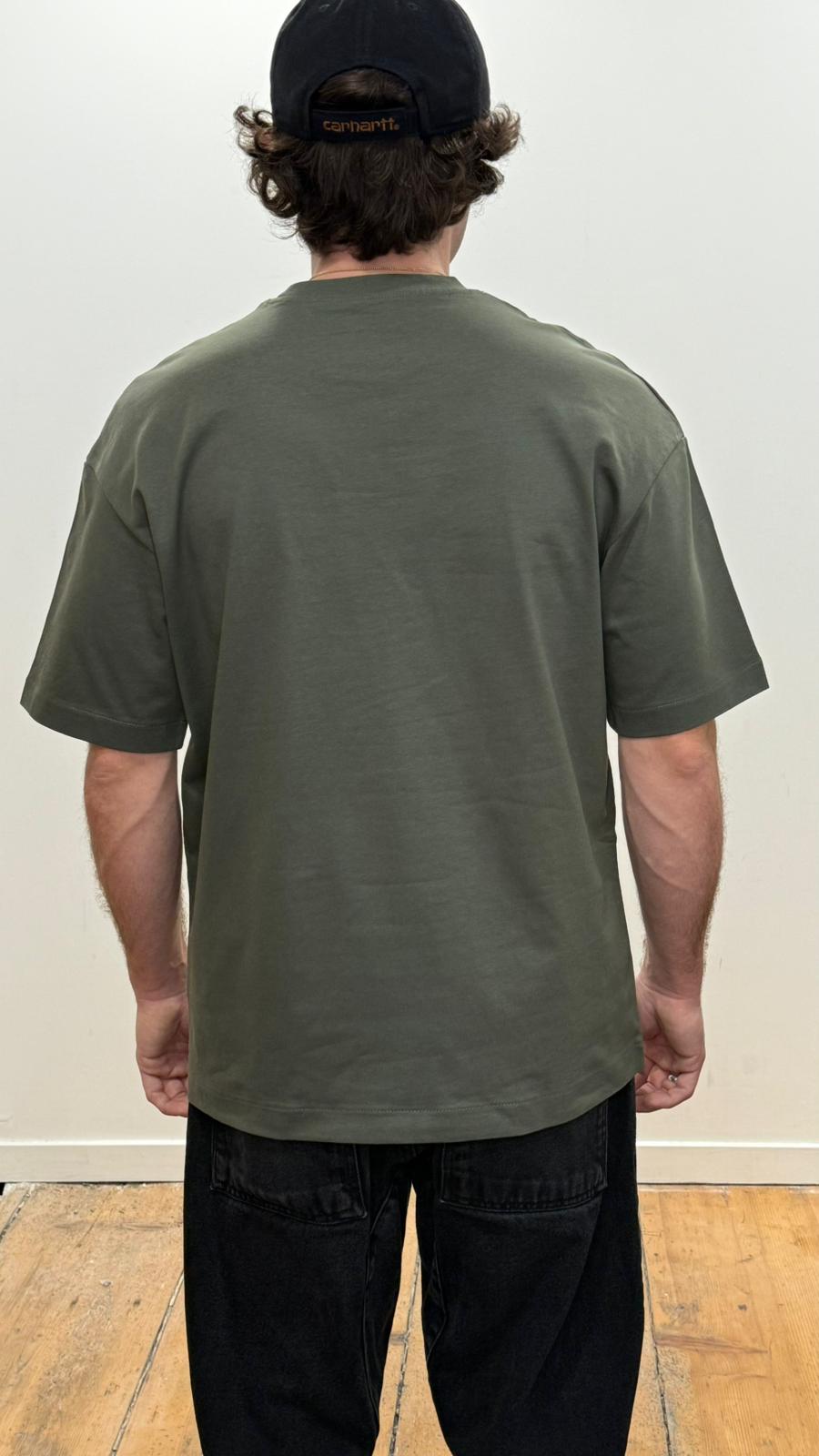 T Shirt Saint-Etienne Child Of Sainté HEART EMB Khaki/Beige