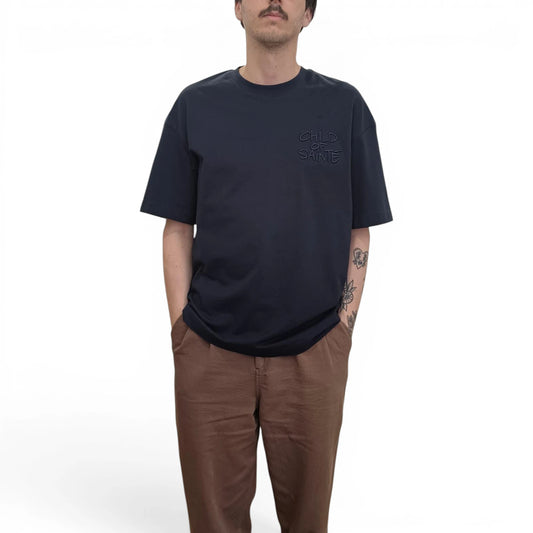 T Shirt Saint-Etienne Child Of Sainté 3D EMB COS S/S TEE Navy