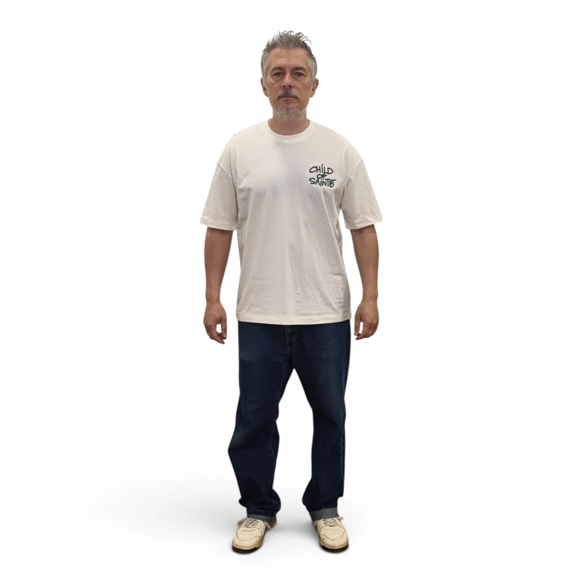 T Shirt Saint-Etienne Child Of Sainté 3D EMB COS S/S Tee Coconut Milk