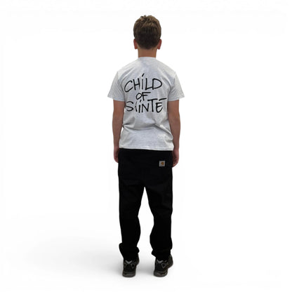 T Shirt Saint-Etienne Child Of Sainté BACK COS Ash Grey/Black