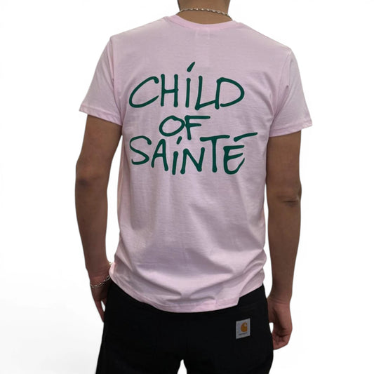 T Shirt Saint-Etienne Child Of Sainté BACK COS Orchid Pink/Green