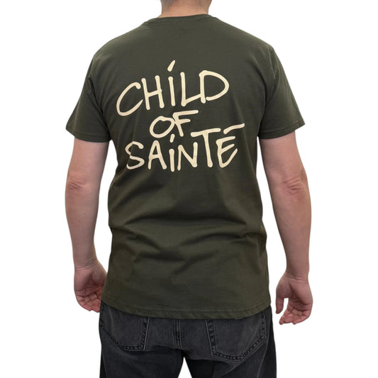 T Shirt Saint-Etienne Child Of Sainté BACK COS Urban Khaki/Natural