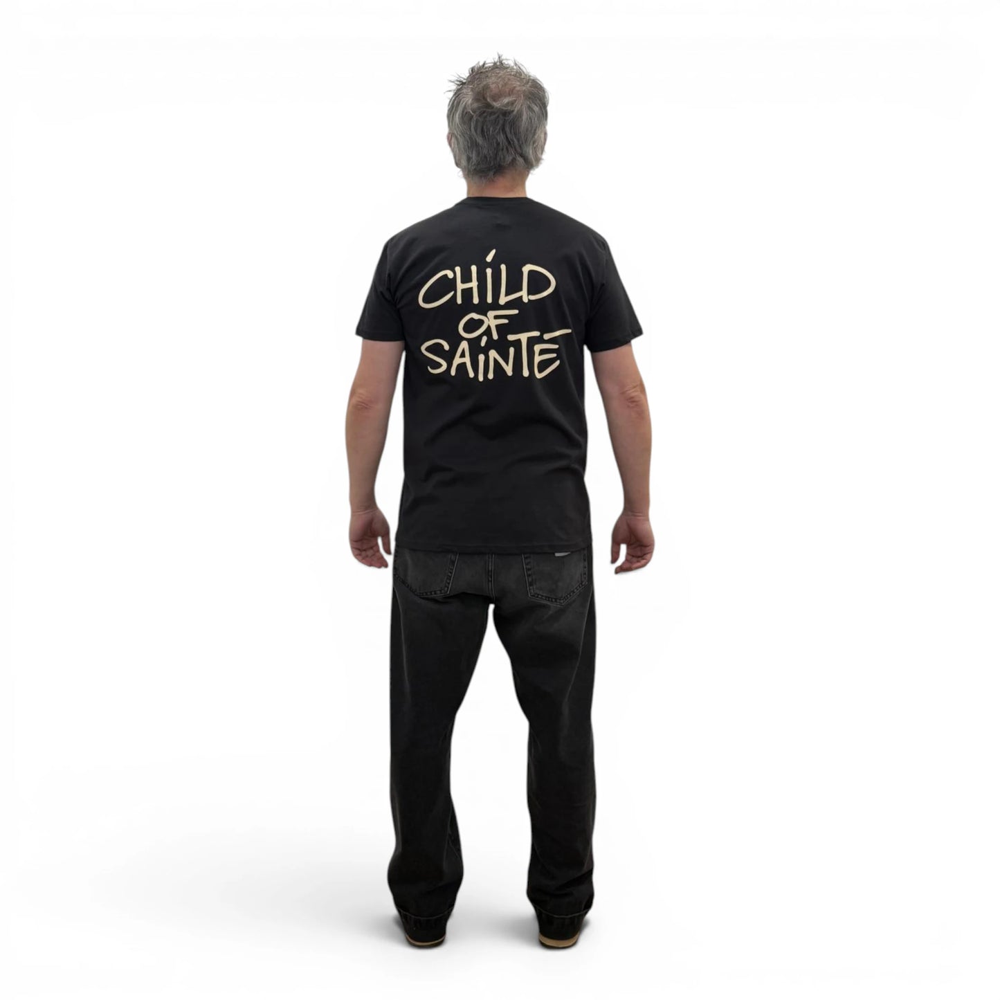 T Shirt Saint-Etienne Child Of Sainté BACK COS Used Black/Natural