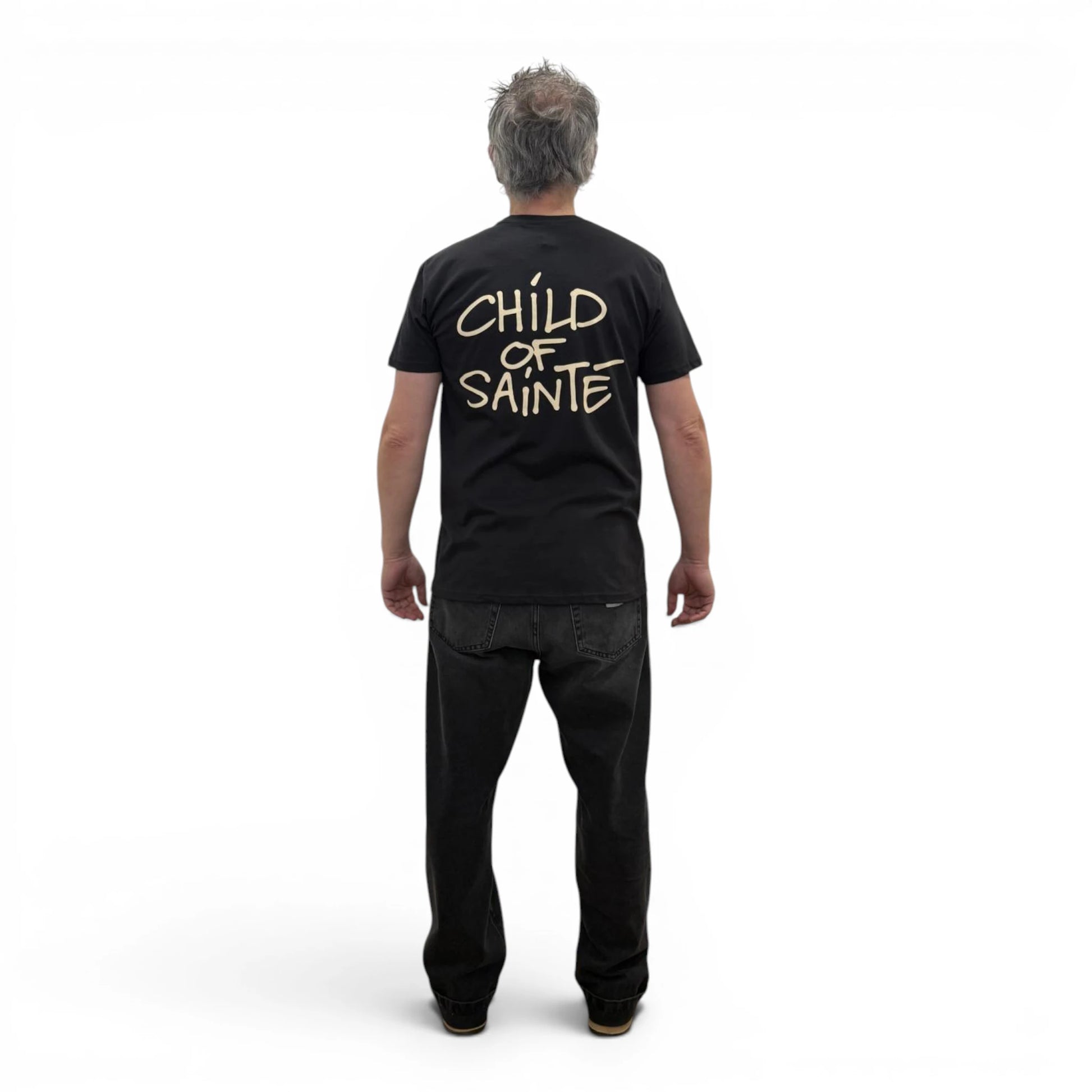 T Shirt Saint-Etienne Child Of Sainté BACK COS Used Black/Natural