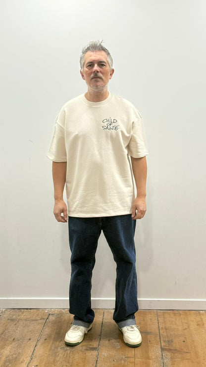 T Shirt Saint-Etienne Child Of Sainté SUPA HEAVY Natural/Vert