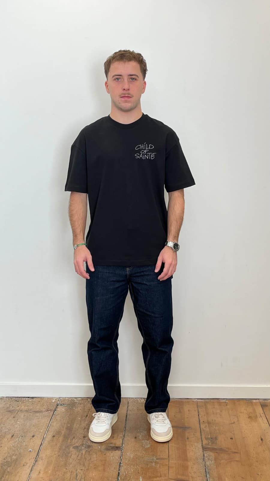 T Shirt Saint-Etienne Child Of Sainté SUPA HEAVY Noir/Anthracite