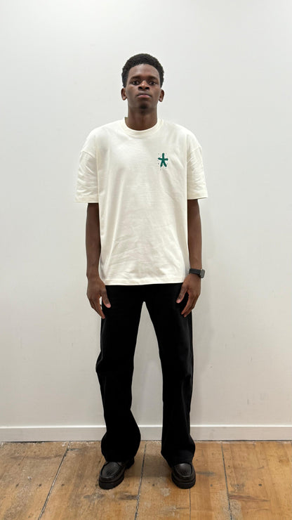 T Shirt Saint-Etienne Child Of Sainté X PITR PRT PREM Ivoire/Vert