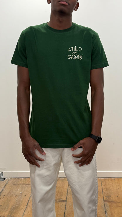 T Shirt Saint-Etienne Child Of Sainté cœur Vert