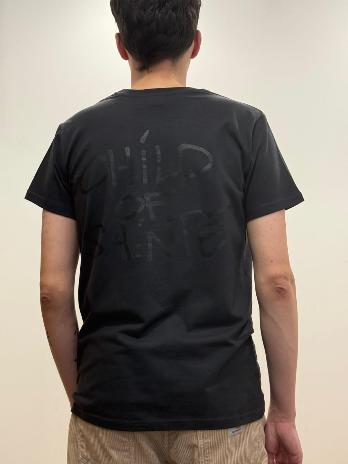 T Shirt Saint-Etienne Child Of Sainté Back Noir Usé