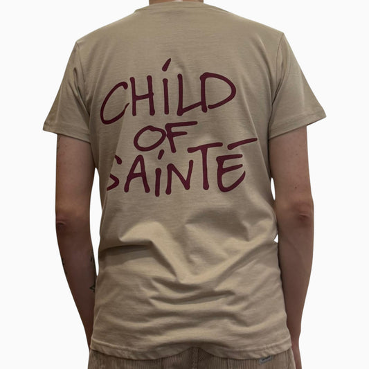 T Shirt Saint-Etienne Child Of Sainté Back Sable