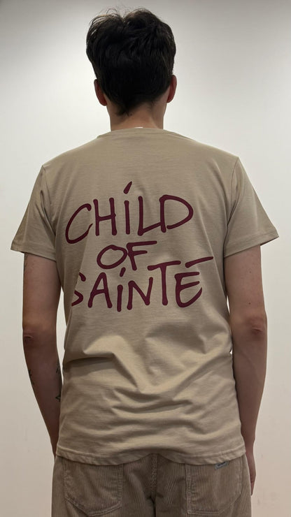 T Shirt Saint-Etienne Child Of Sainté Back Sable