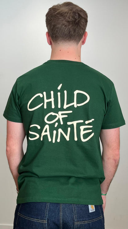 T Shirt Saint-Etienne Child Of Sainté Back Vert