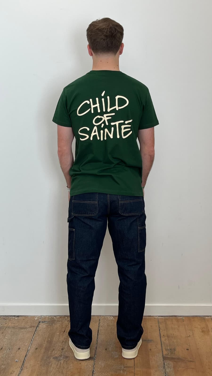 T Shirt Saint-Etienne Child Of Sainté Back Vert