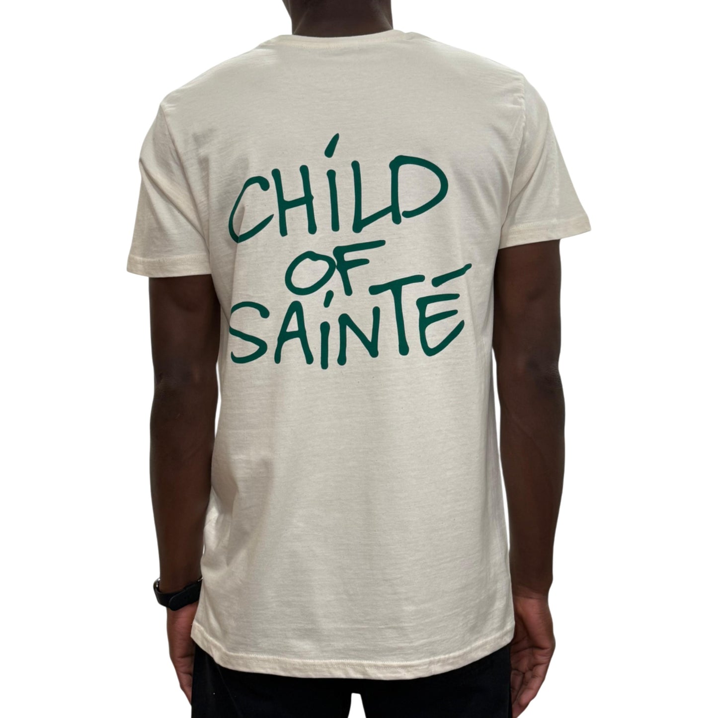 T Shirt Saint-Etienne Child Of Sainté Back Vert
