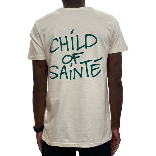 T Shirt Saint-Etienne Child Of Sainté BACK COS Natural/green